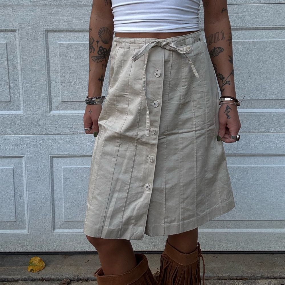 Gap Midi Khaki Skirt Sz 0